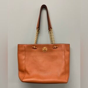 TORY BURCH CHELSEA LEATHER TOTE
